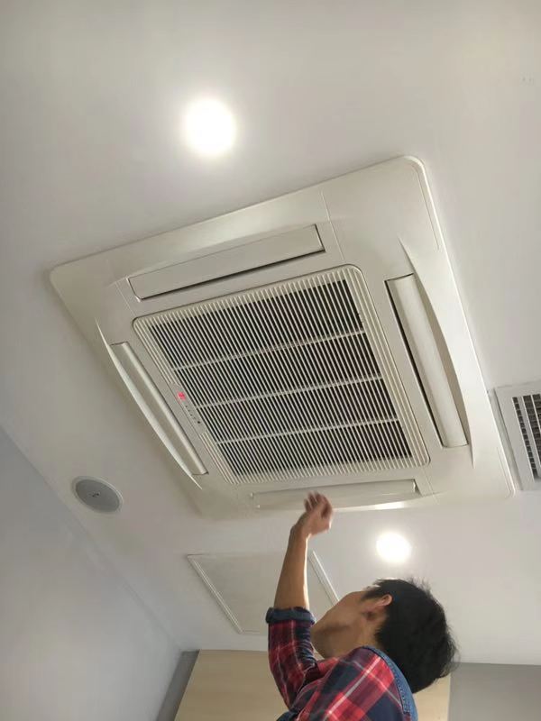 3KW Hotel Cassette Type Chilled Water Fan Coil Unit Air Conditioner FCU