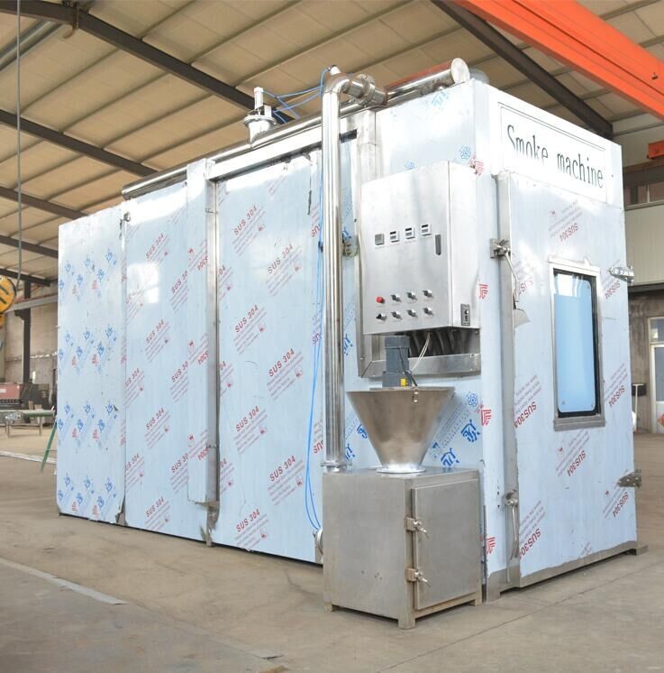 100kg Bacth Meat Smoker Machine 100kg/H Sausage Smokehouse Oven