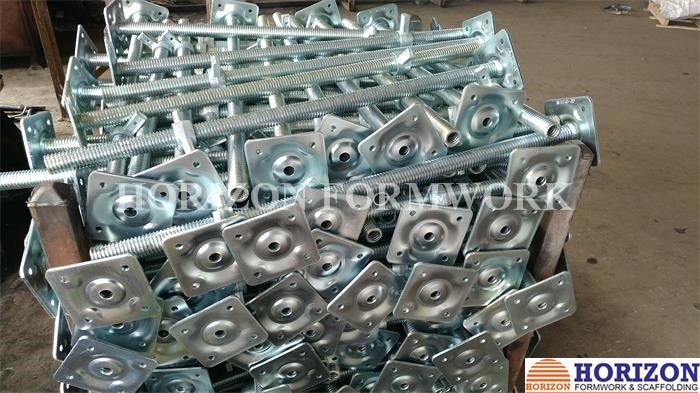 Niveladores,Andamios piezas,Screw jack base, Scaffold jack base, U-head, Scaffolding parts