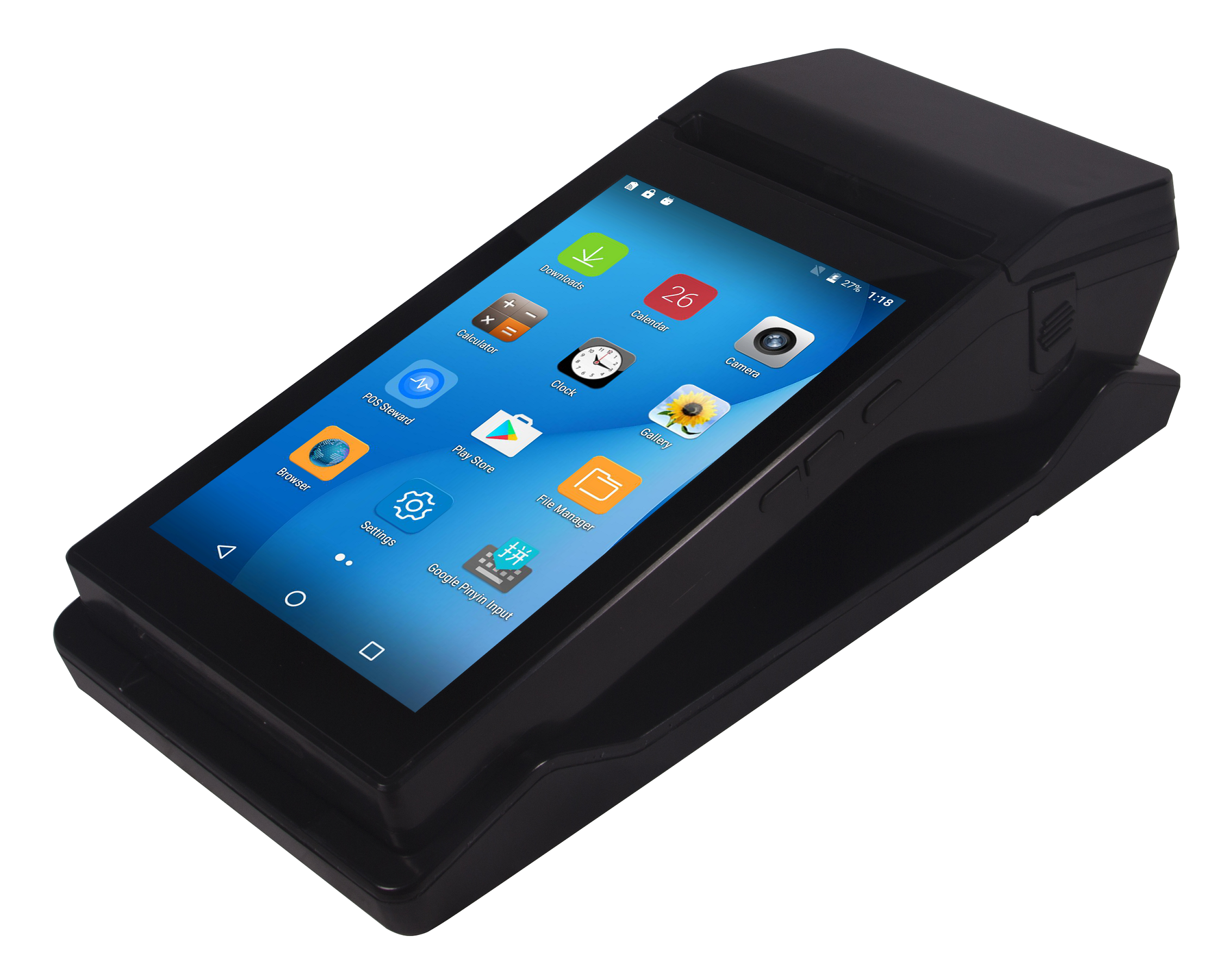 SDK Function Included 7 inch Mini Android POS System with 3G Terminal 80mm Printer