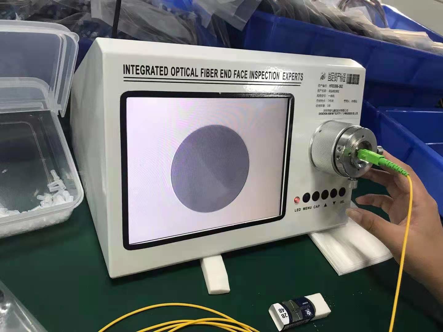 Stainless Steel Patch Cord Making Fiber Optic Polisher 80rpm Rotation Plate Speed