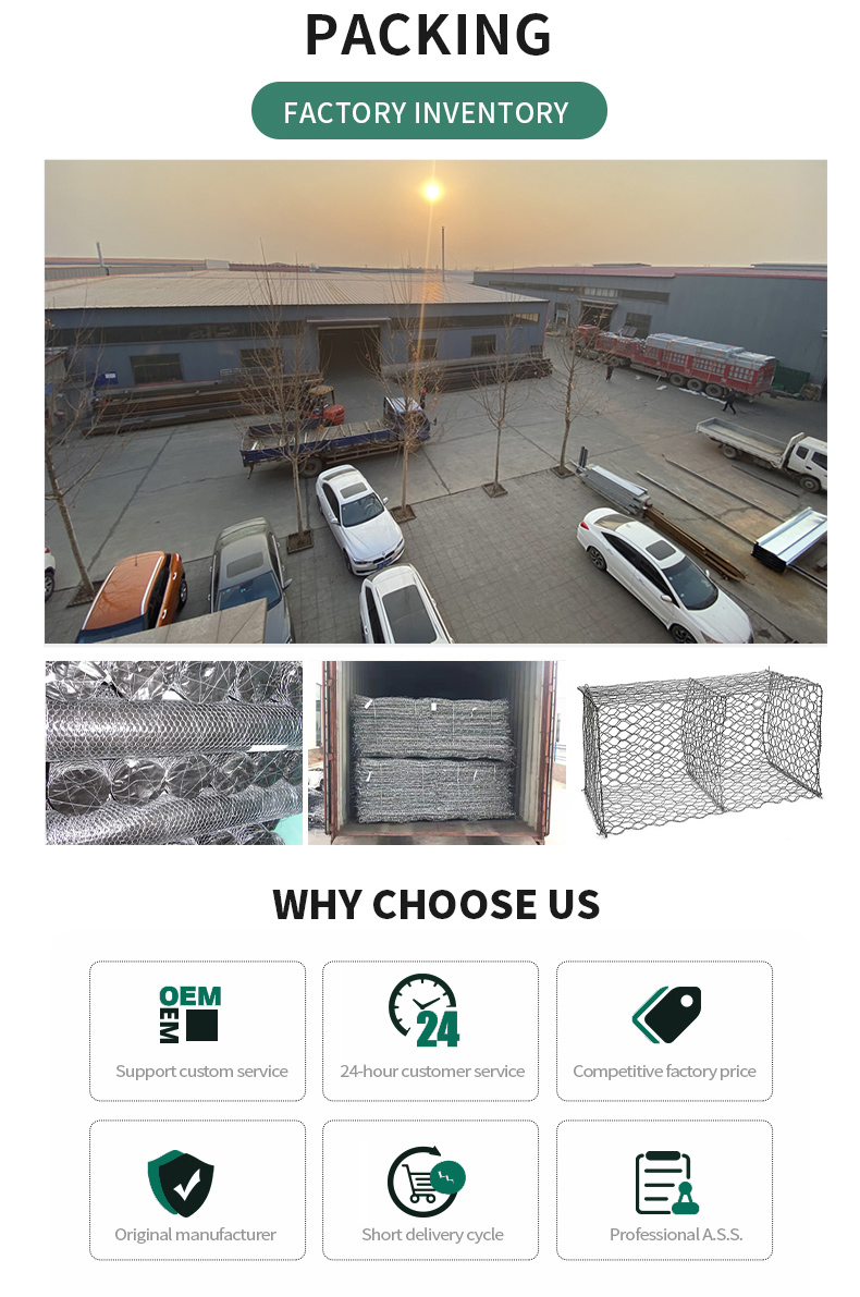 Wholesale High Quality Custom size PVC coated resistant to corrosion flood protect gabbion mesh