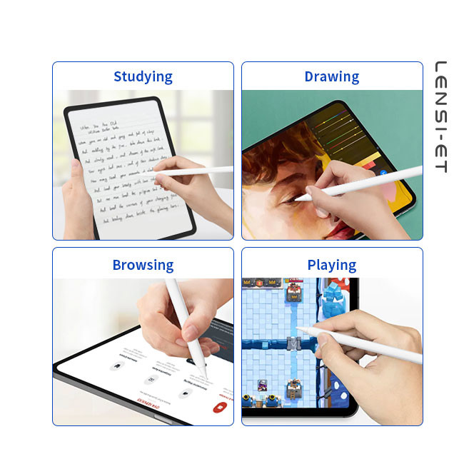 Single Magnetic Stylus Pen For IPad Triangle Long Battery Life