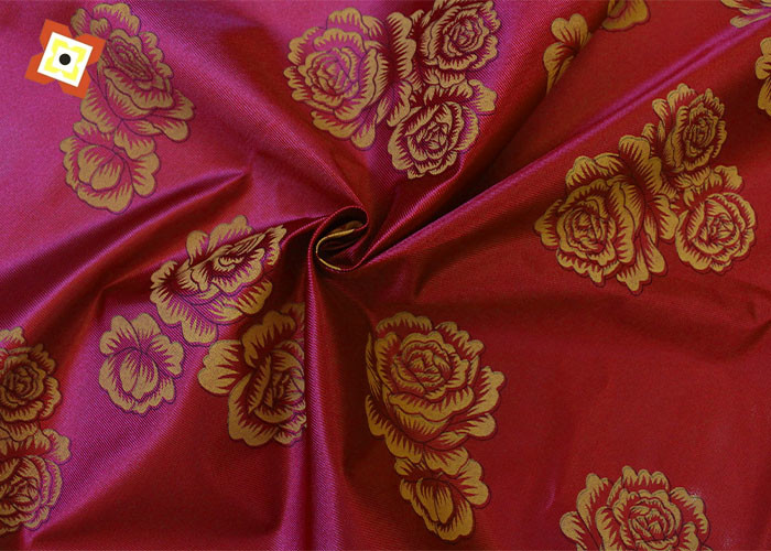 Warp Knitted Polyester 110GSM Mattress Quilting Fabric Printed Tie Dyed