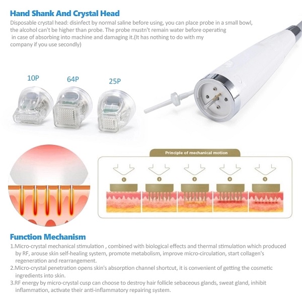 Acne Treatment Fractional RF Machine , Skin Rejuvenation RF Microneedling Machine