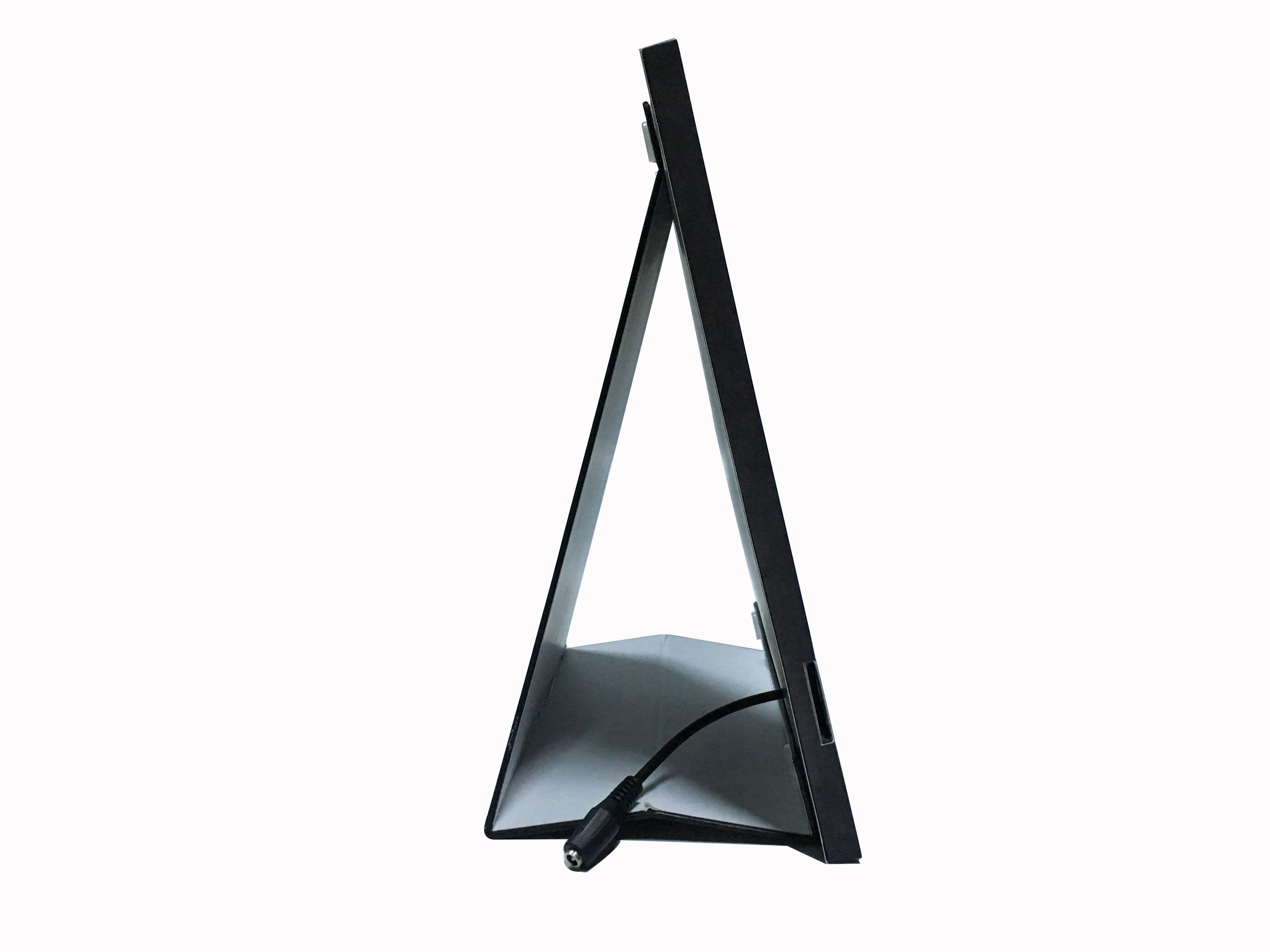 motion sensor activated countertop advertising video player with HD video pop screens