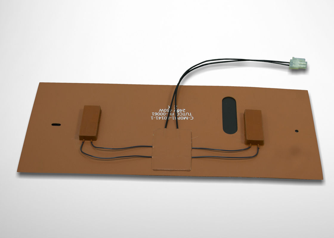 Customized Shapes Silicone Heating Pad , Silicone Pad Heater With Thermostat