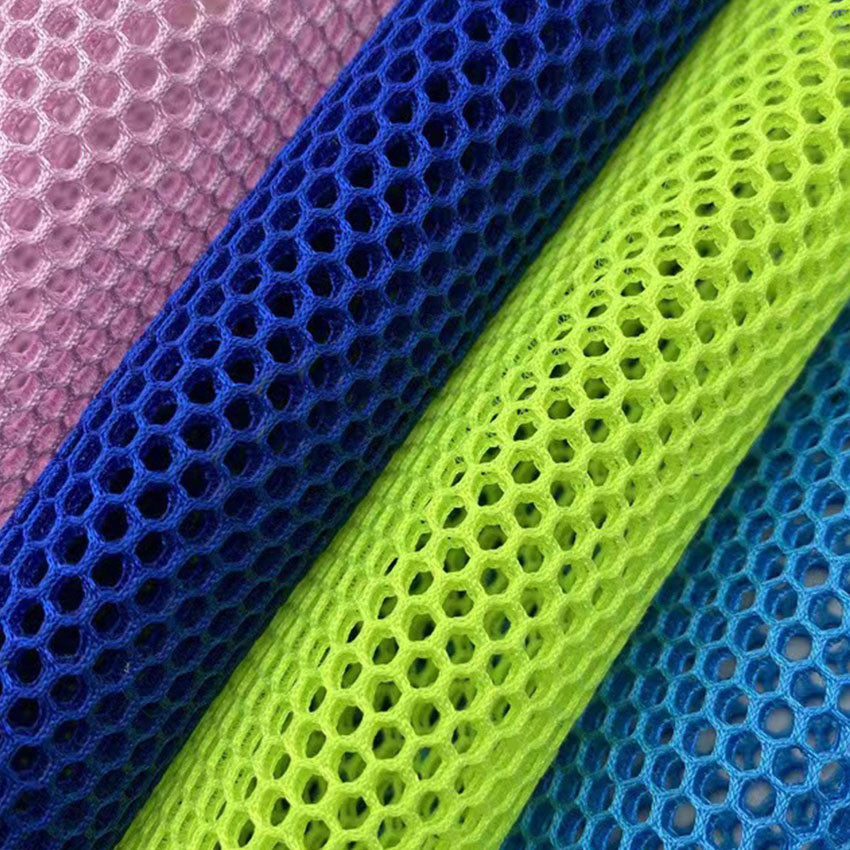 220gsm Water Resistant Air Mesh Fabric Knitted 100 Polyester Mesh For Beding