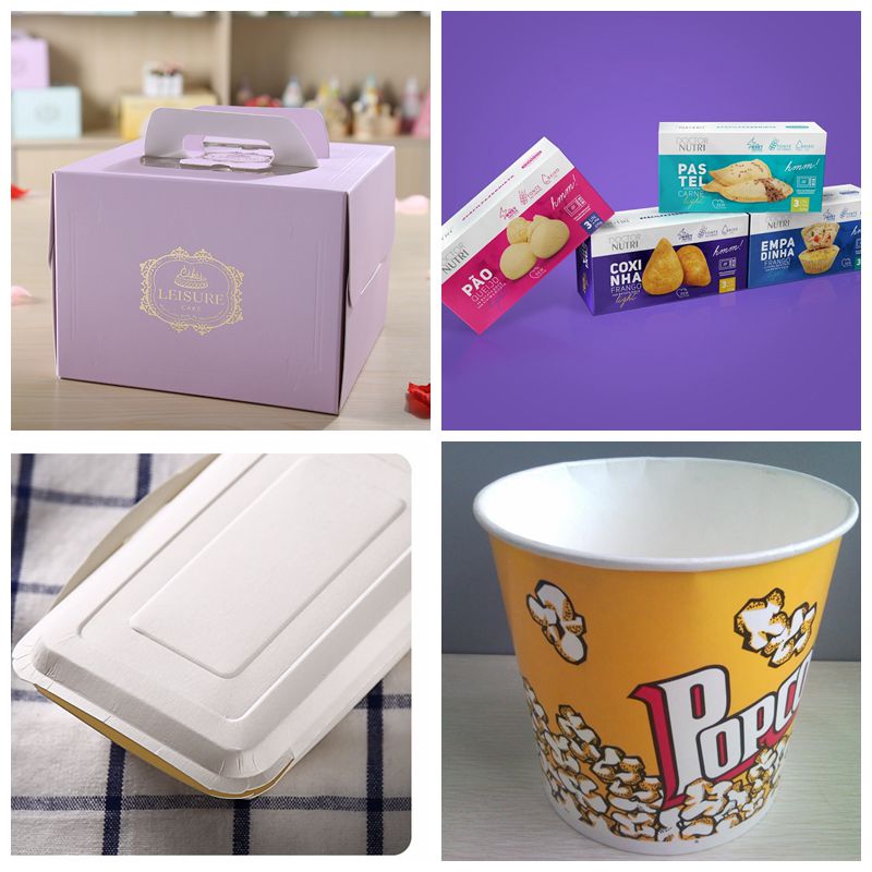 Non Fluorescent White Food Grade One Sided Coated Food Card For Solid Food Packaging Box