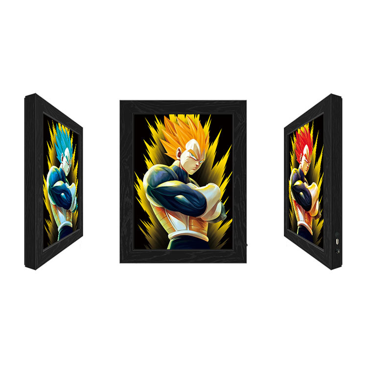 Lenticular Flip Change Anime 3D Poster Frame LED Light Box