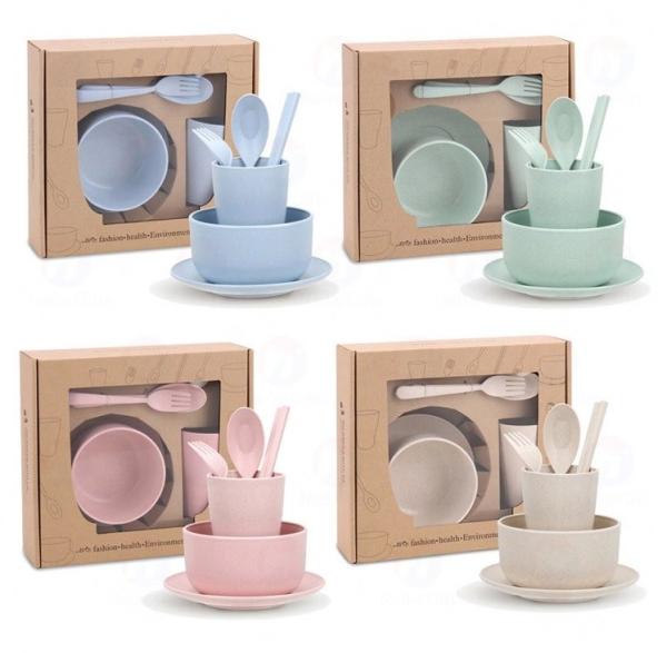 Amazon Hot Sale Eco-friendly Biodegradable Kids Children Dinnerware Set Bowl