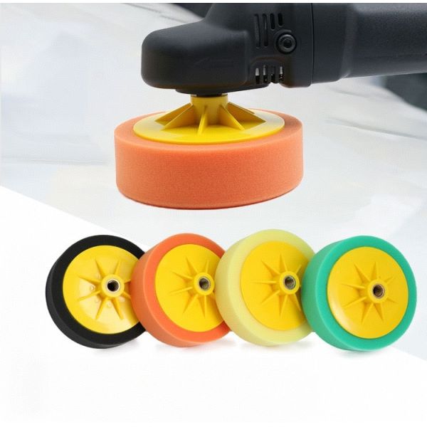 150mm M14/M16 Rotary Foam Buffing Pad for Auto Detailing- Medium-Heavy Cutting Pad