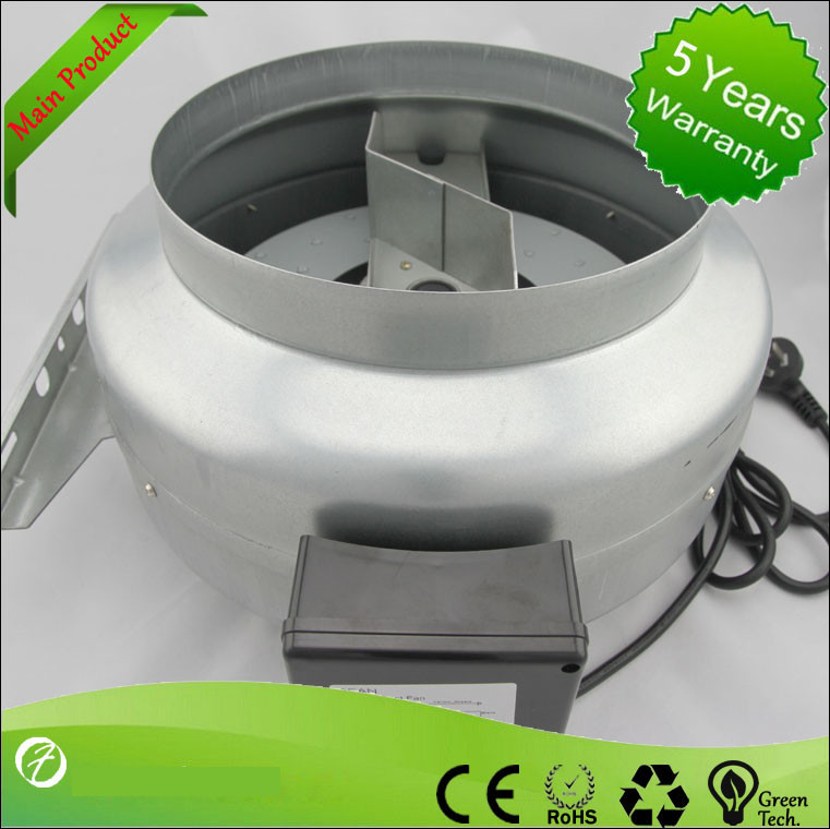 160mm Sheet Metal Industrial Circular Duct Fan For Equipment Cooling Low Noise