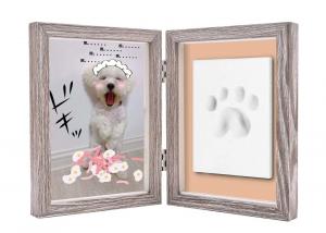 Buy cheap Paw Print Keepsake Frame Ornament , Non toxic Soft Light Pet Picture Frames product