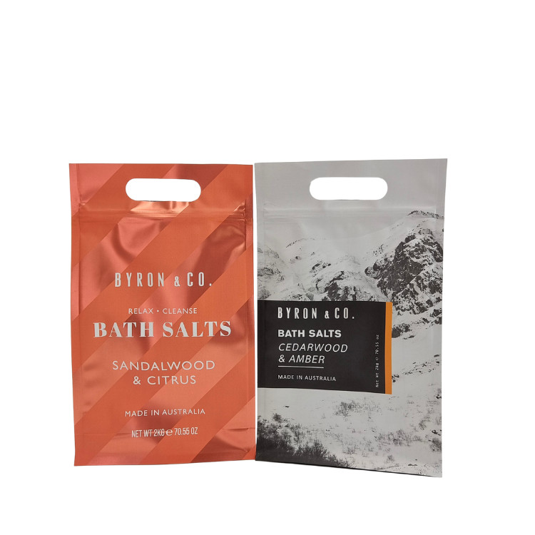 Matte Oem Custom Printed Bath Salts Packaging Zip Lock Bath Salt Body Scrub Standing Pouch Packaging Bags Stand Up Bags