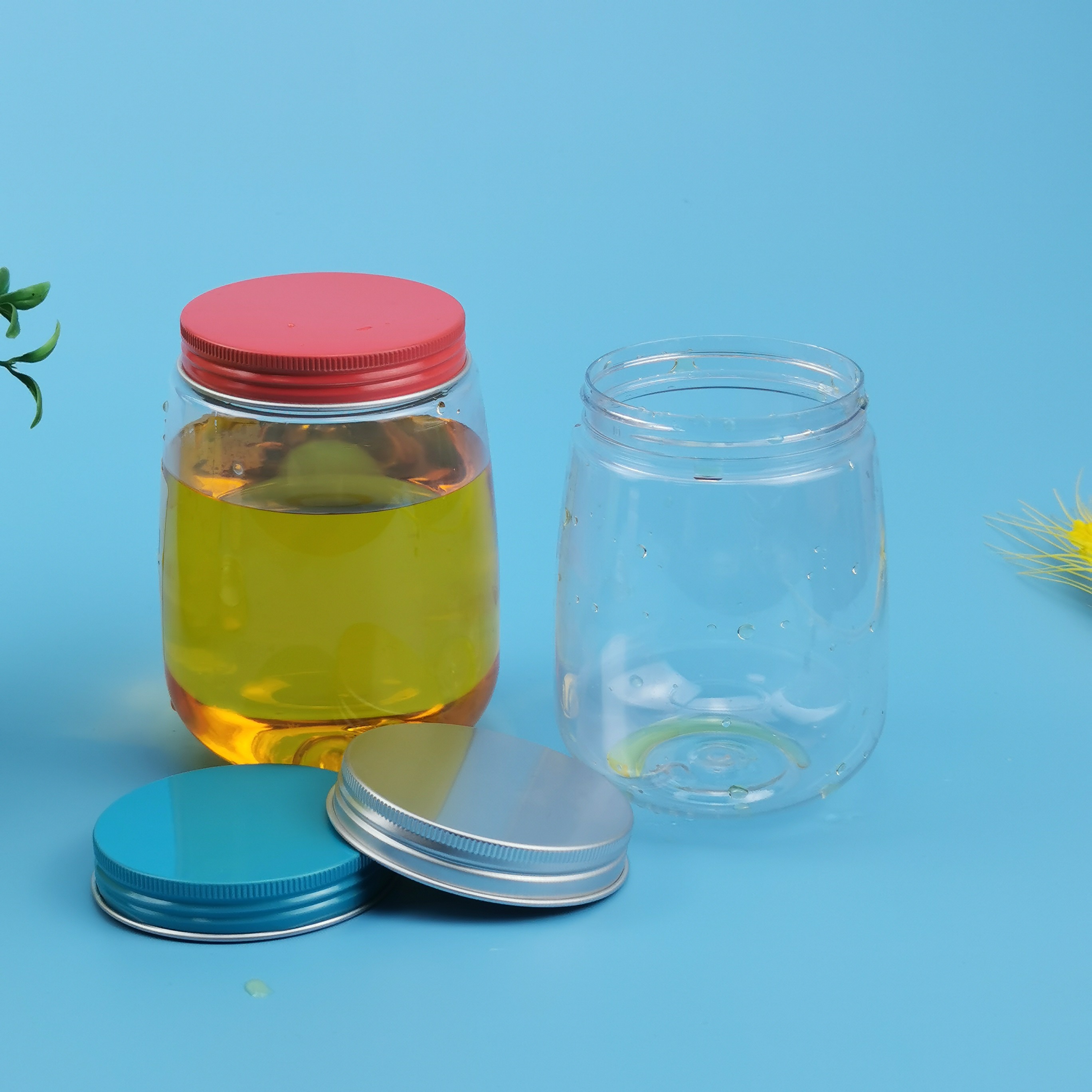 16oz Plastic Beverage Jar