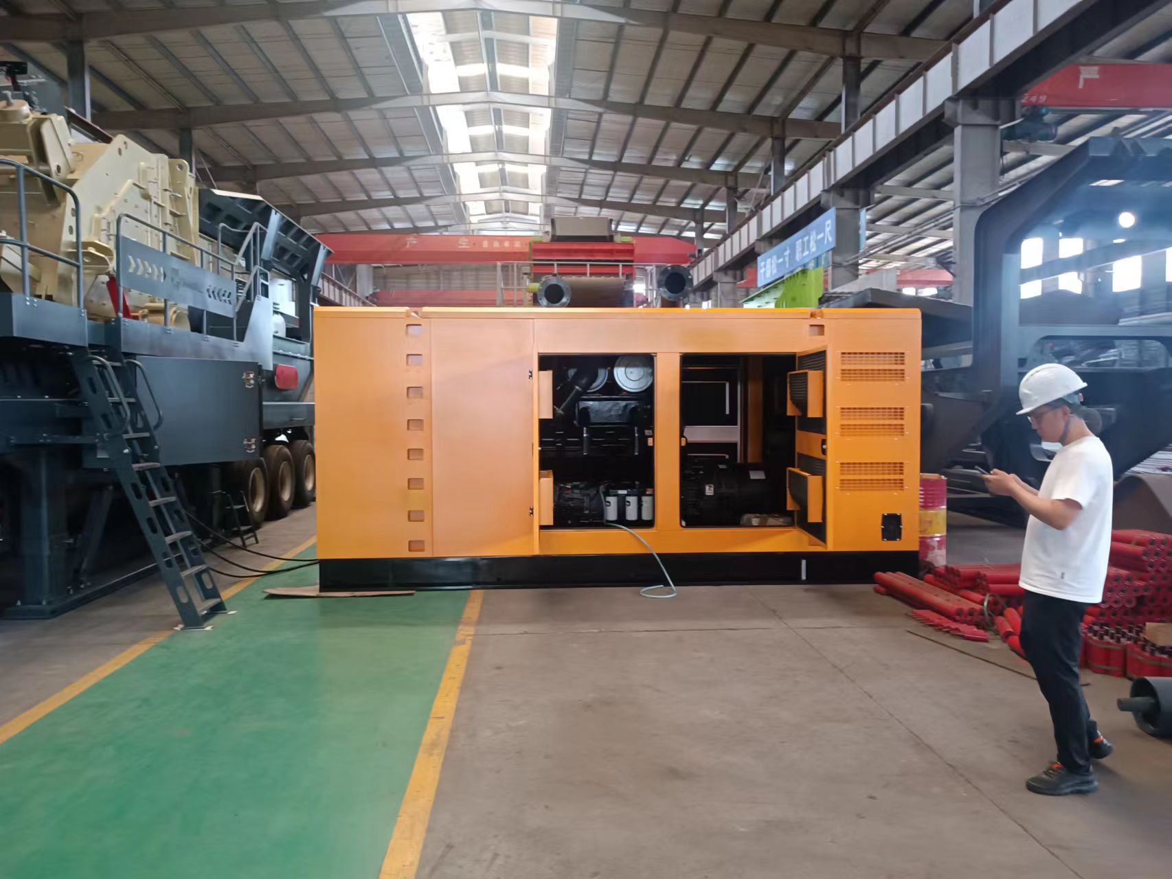 1500RPM 600KW Self Starting Mobile Type Cummins Generator Set for Large Backup Power Supply