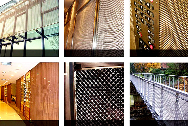 Stainless Steel Indoor Personalized Decorative Mesh For Cabinet Doors Decorative Wire Mesh Lowes