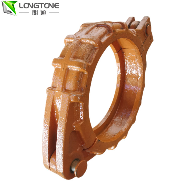Precision Casting Concrete Pump Pipe Fittings Clamp Coupling For Bolt Clamp
