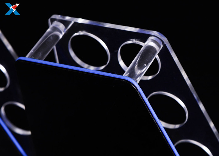 Customized Acrylic Shot Glass Holder Tray , Shot Glass Serving Tray Durable