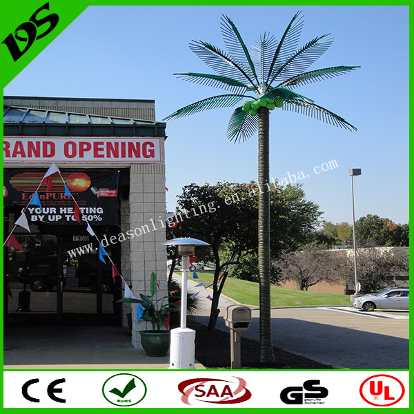 lighted artificial palm trees