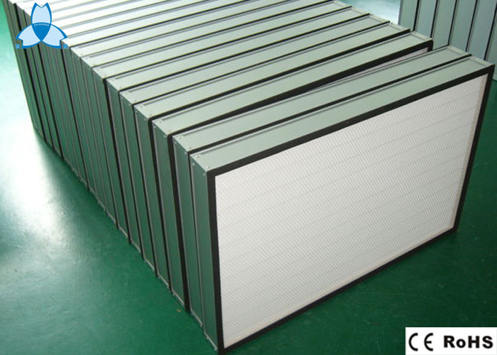 Aluminum Frame Hepa Filter H14 For Laminar Flow Cabinet , Clean Rooms