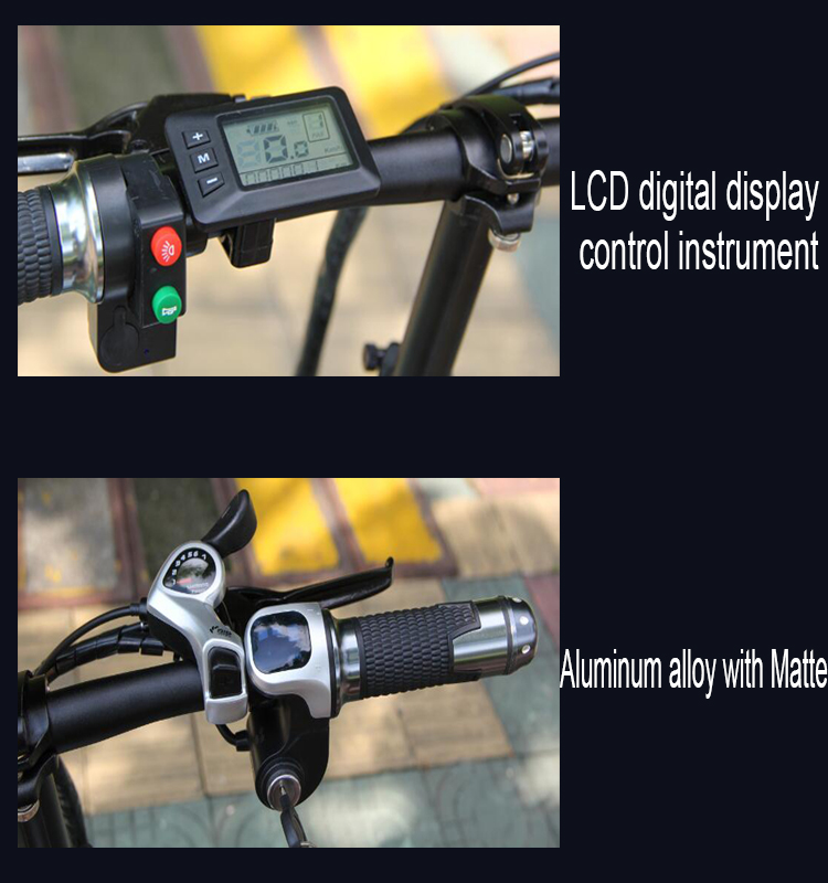 Smart Folding Pedal Assist Electric Bike USB Charging Port Long Service Life