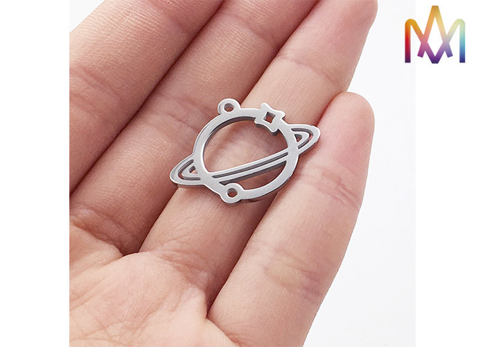 Earth Shaped Hollowed Out Pendant Custom Engraved Jewelry Tags