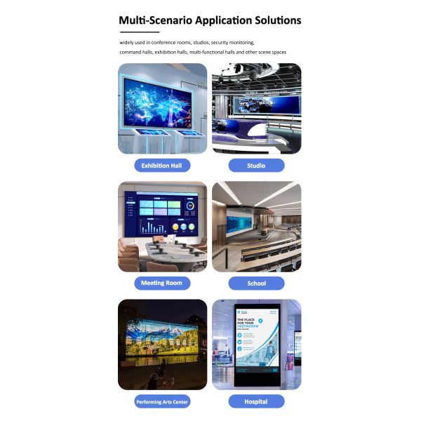 150 Inch Conference Indoor P1.2 P2.5 P1.5 COB LED Screen Video Wall Panel