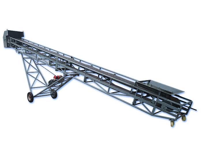 Lifting Mobile Loading Conveyor , Bulk Material Handling Conveyors Height Adjustable