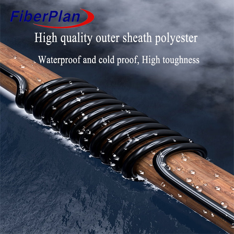 Outdoor Fiber Optic Cable Direct Burial Cable Aluminum Tape Layer Loose Tube GYTA