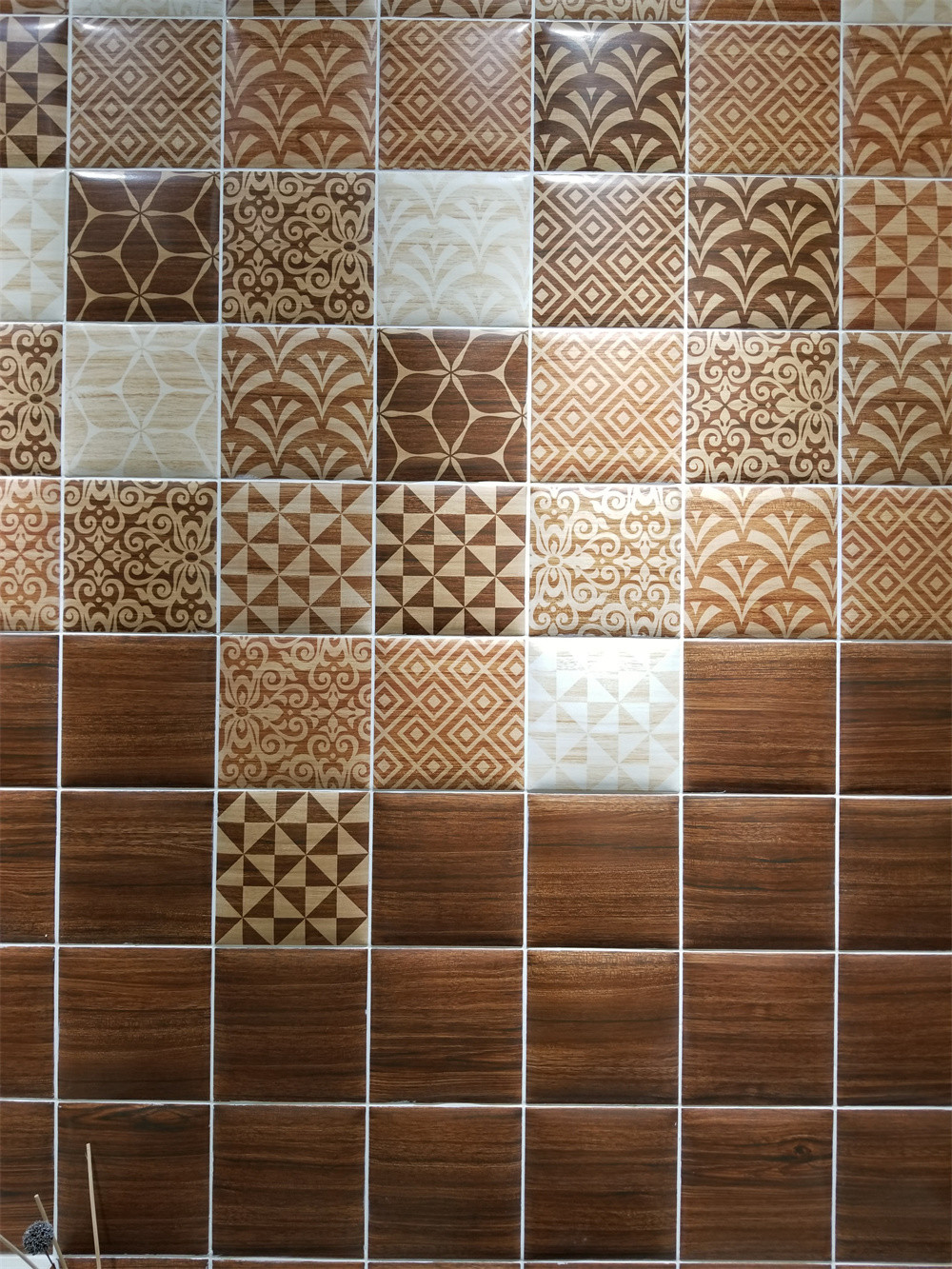 Yellow 152x152mm Mosaic Ceramic Wall Bread Tiles For Living Room And Bathroom
