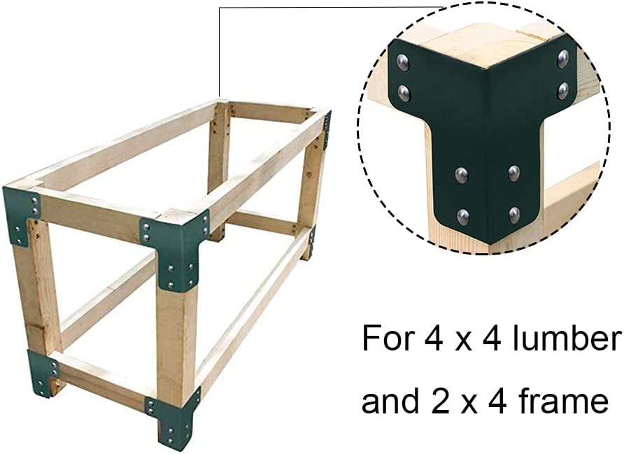 Blue Heavy Duty Steel Angle Bracket for Shop Table Popular Workbench Bracket Kit
