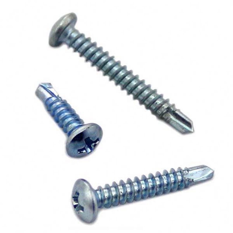 Plain Finish M2 to M200 Steel Pan Head Drilling Screws Manufactured to Meet Standards of DIN ANSI JIS IFI Guaranteed