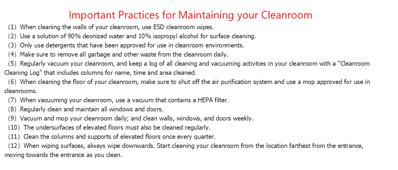 Epoxy Floor Dust Free Prefabricated Medical Cleanroom