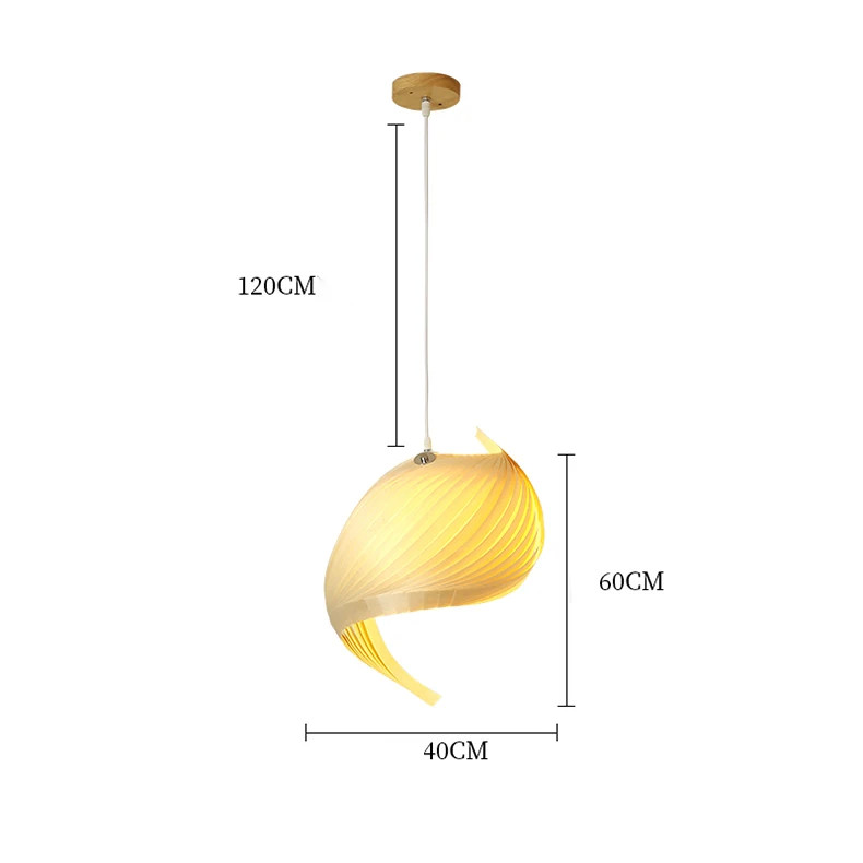 Veneer pendant light Nordic wooden hanging lamp replica design lamp(WH-AP-545)