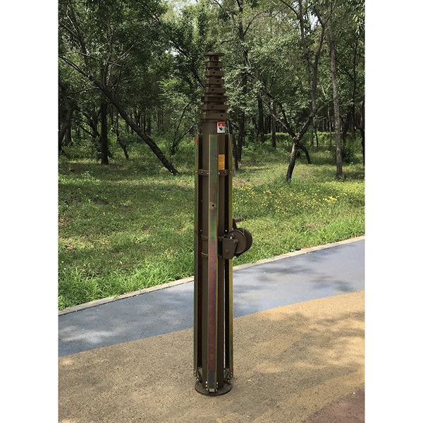 10m manual crank lifting telescopic mast-aluminum materials-telescoping mast-antenna mast