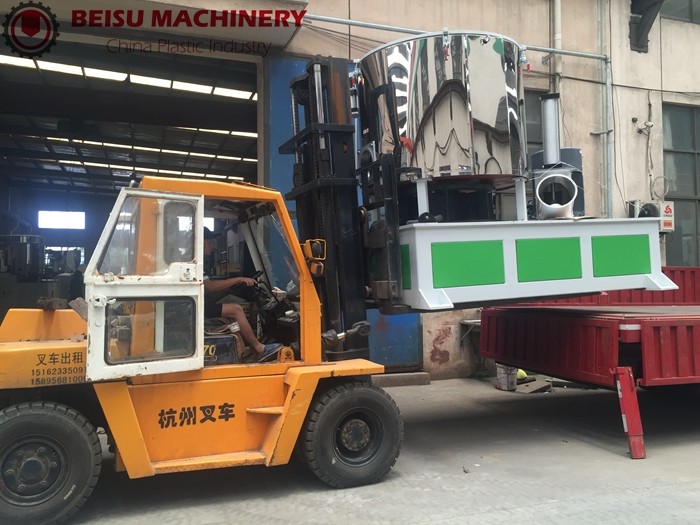 Long Life PVC Heating Plastic Mixer Machine For Fiber Powder Materials