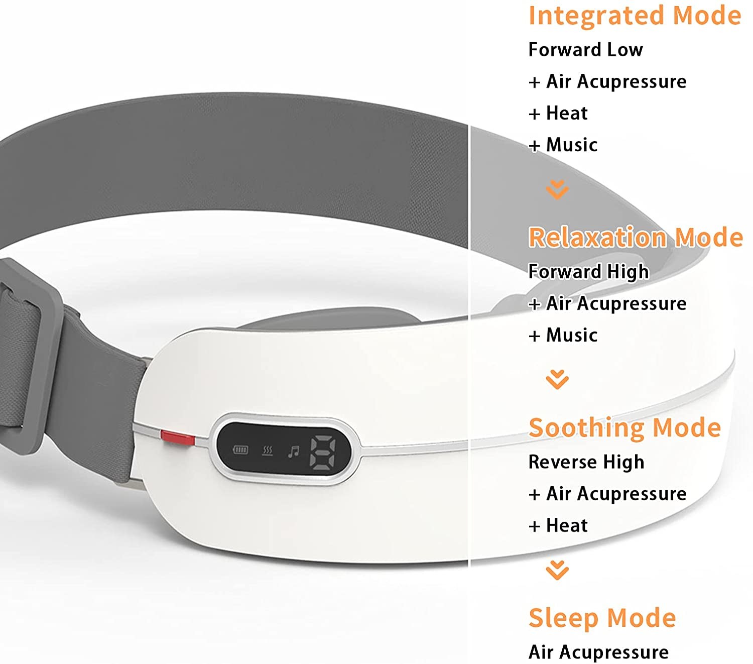 ROHS Intelligent Rechargeable Eye Massager For Migraines Fatigue Relief