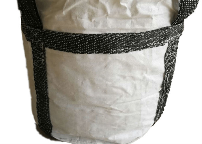 Customized Logo 1 Ton PP Bulk Bag Virgin PP Material Founded Flat Bottom With Spout
