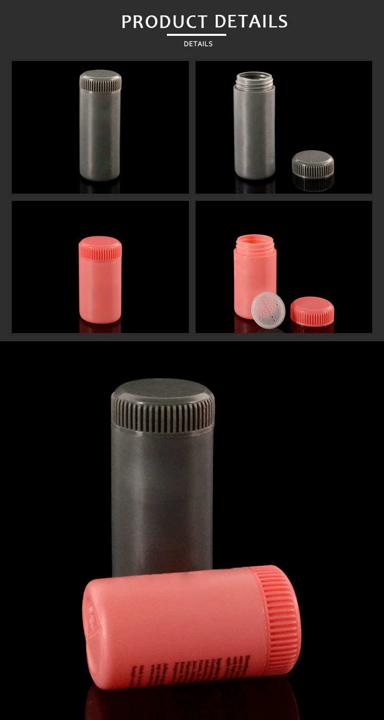 Hot Sale SOMEWANG 30g 60g HDPE Plastic Empty Baby Body Powder Bottle