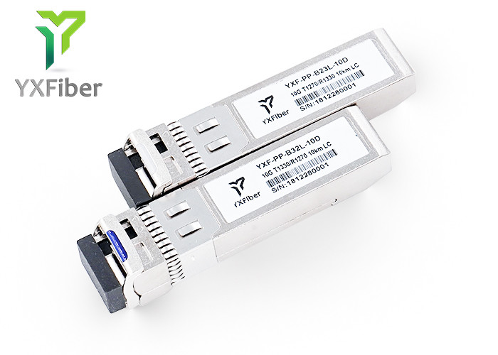 BIDI LC connector SFP 10G 10km 1270nm/1330nm cwd ddm SFP optical Module
