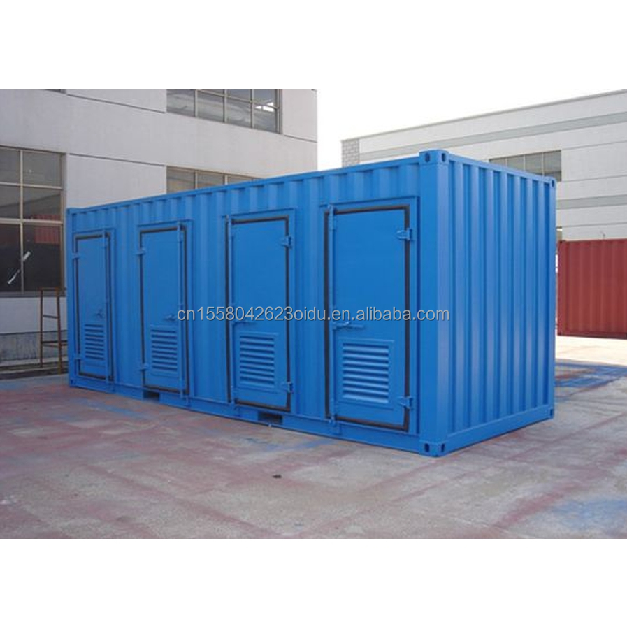 Modern Look Prefabricated Container Toilet for Shop or Villa Aluminum Alloy Windows and Mid-Century Modern Design