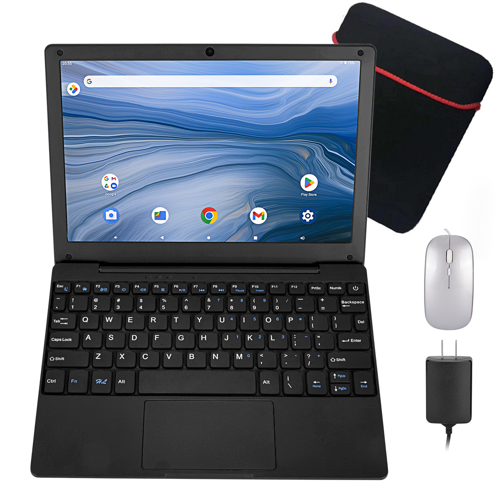 Allwinner A133 Quad Core 10.1 Inch Android Laptop 2GB RAM 64GB Storage For Students Education