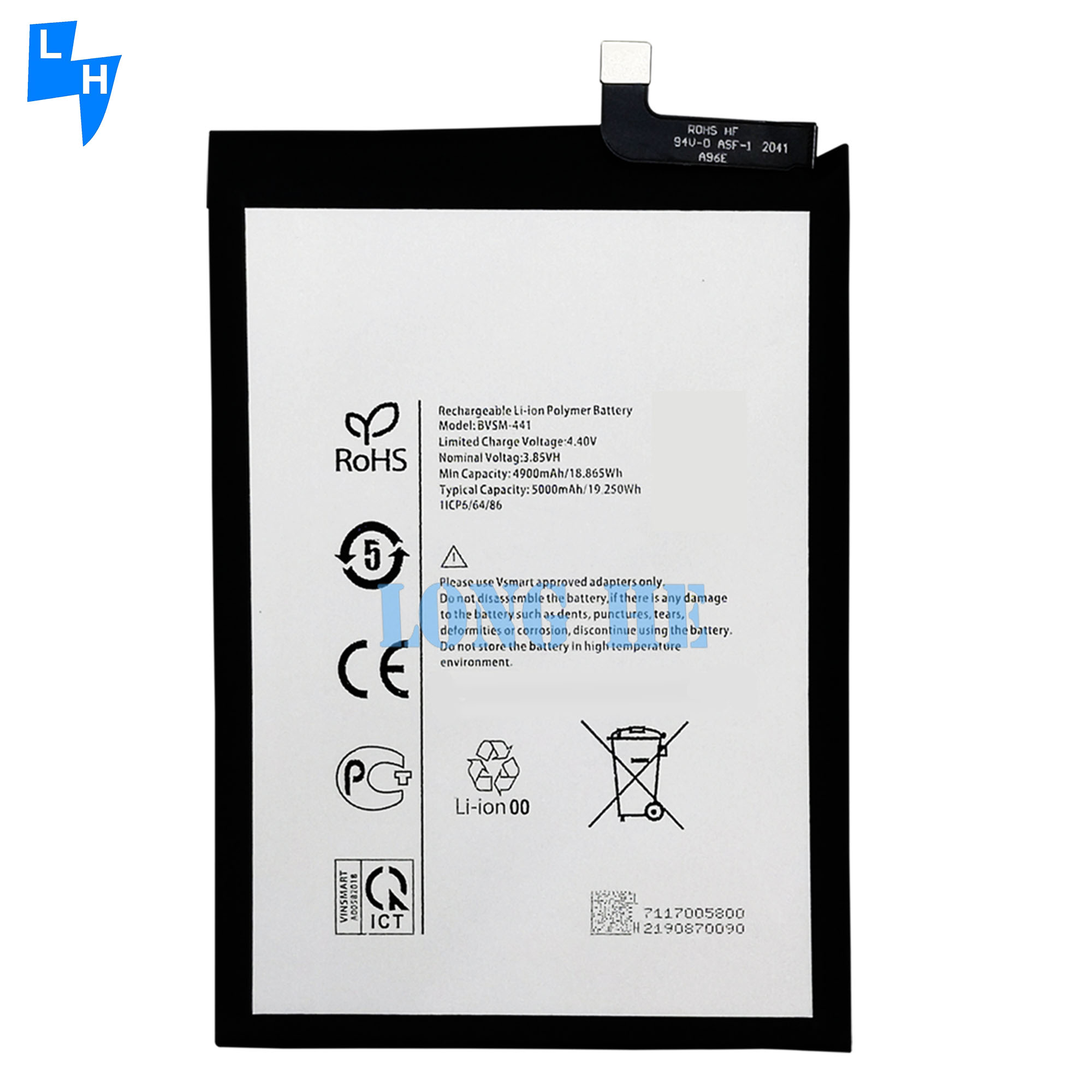 BVSM-441 Vsmart Joy 4 Battery Dual IC Protection for Vsmart Phone Original Batteries