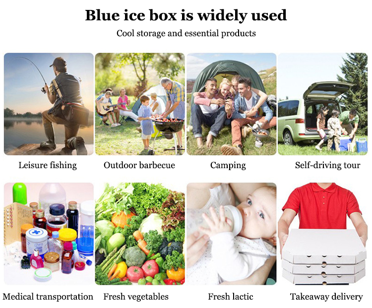 Hard Plastic Gel Ice Boxes Cold Chain Packaging Solid Structure For Dry Ice Storage