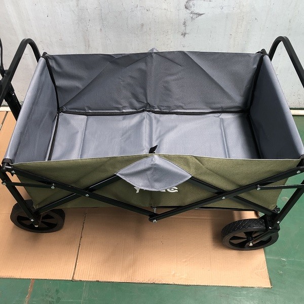 Collapsible Foldable Wagon, Grocery Wagon, Utility Garden Cart, Folding Wagon With Wheels For Garden Sports