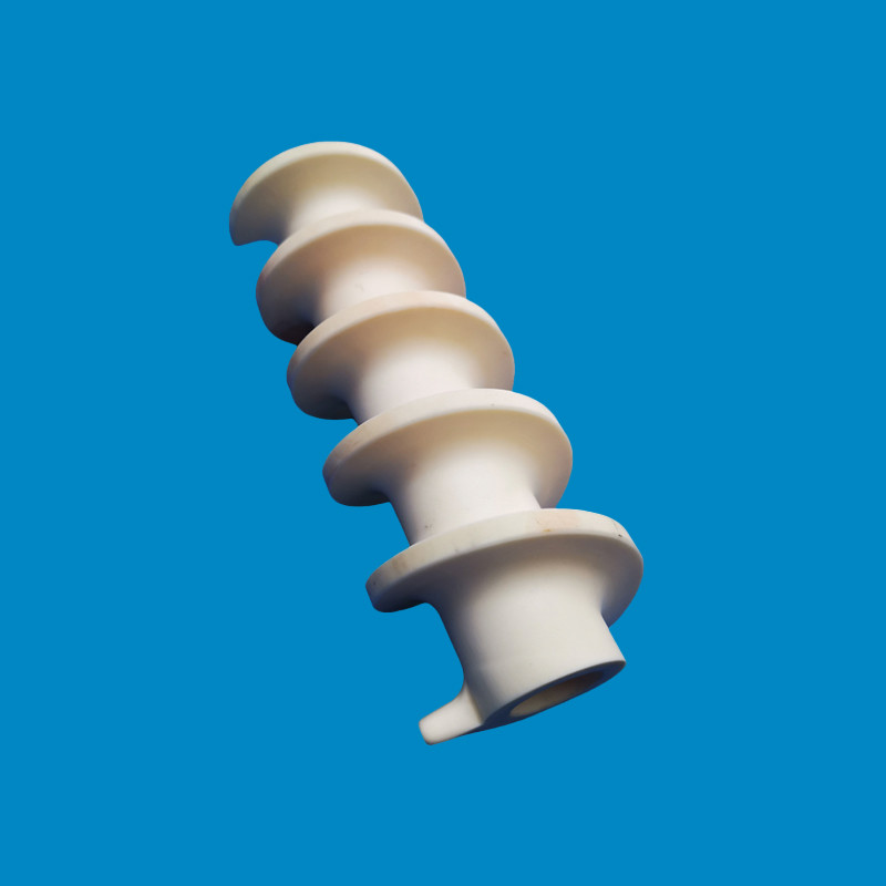 High Purity 95%-99% Alumina Ceramic Screw Conveyor High Precision Wear Resistant Ceramics