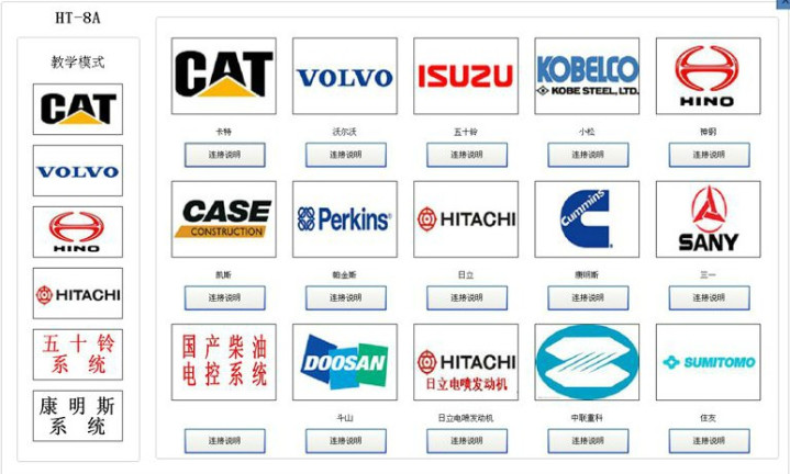50*30*20cm Crawler Excavator Software Product Testing Tool Trucks Diagnostic Tool HT-8A