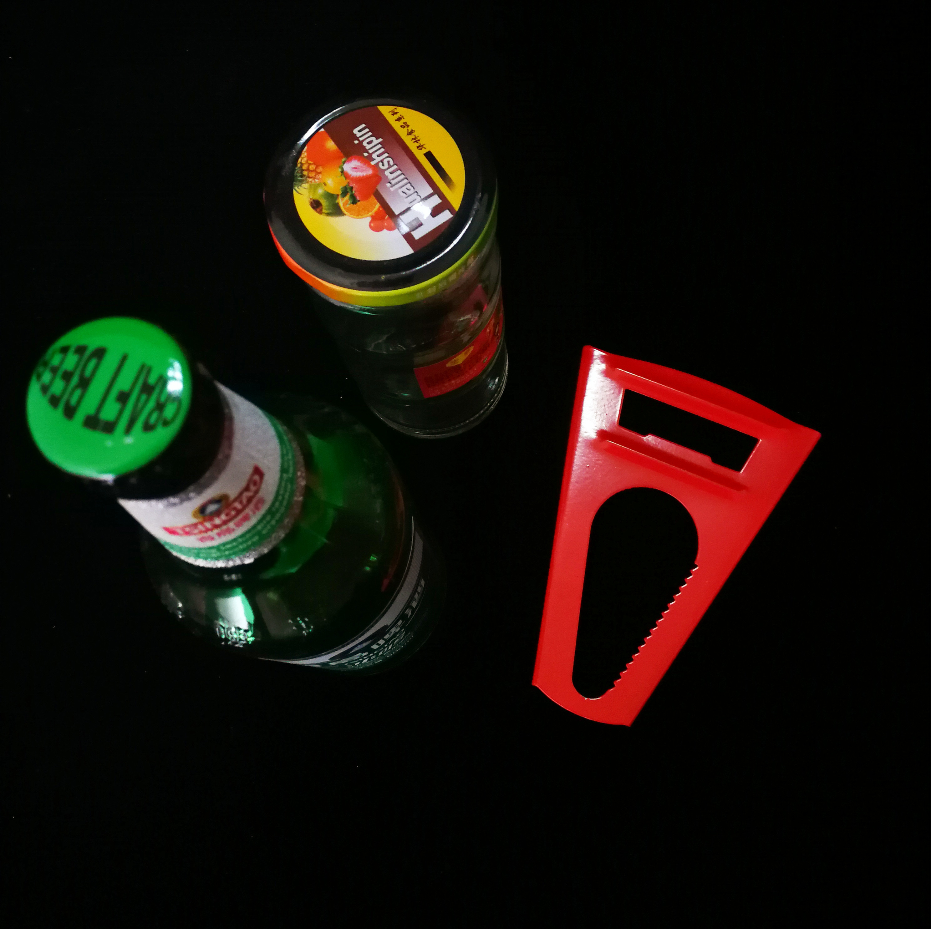 Jar Beer Multi Bottle Opener Household 10 X 14 X 1.8 Cm With Easy Grip Hj015